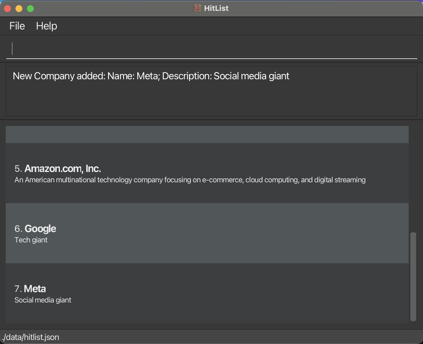 Creation of company Meta with description Social media giant