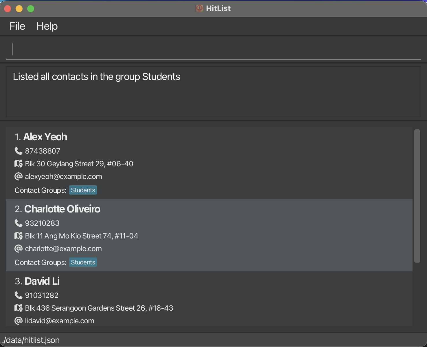 List group members of Students group