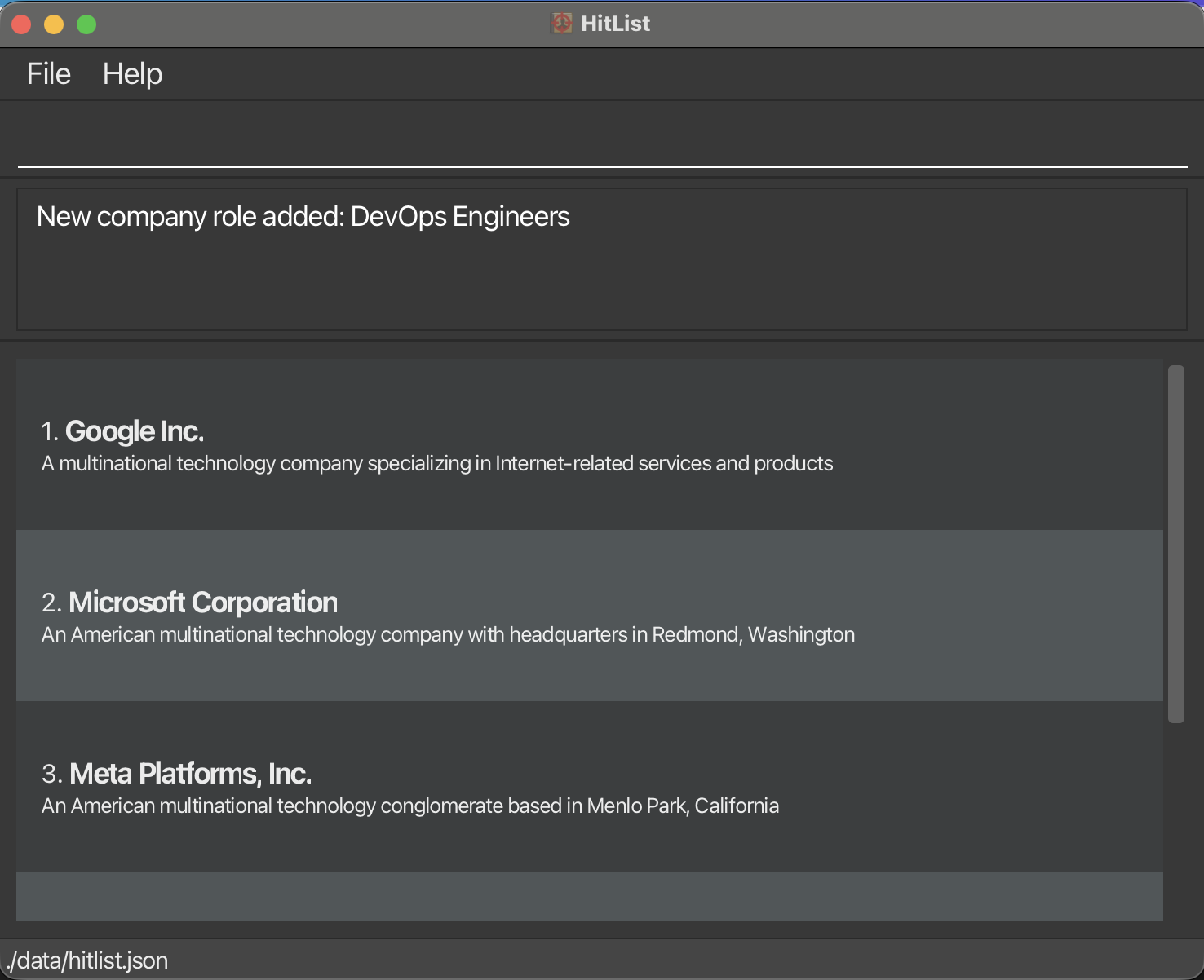 Addition of DevOps Engineers role to company Meta Platforms, Inc.