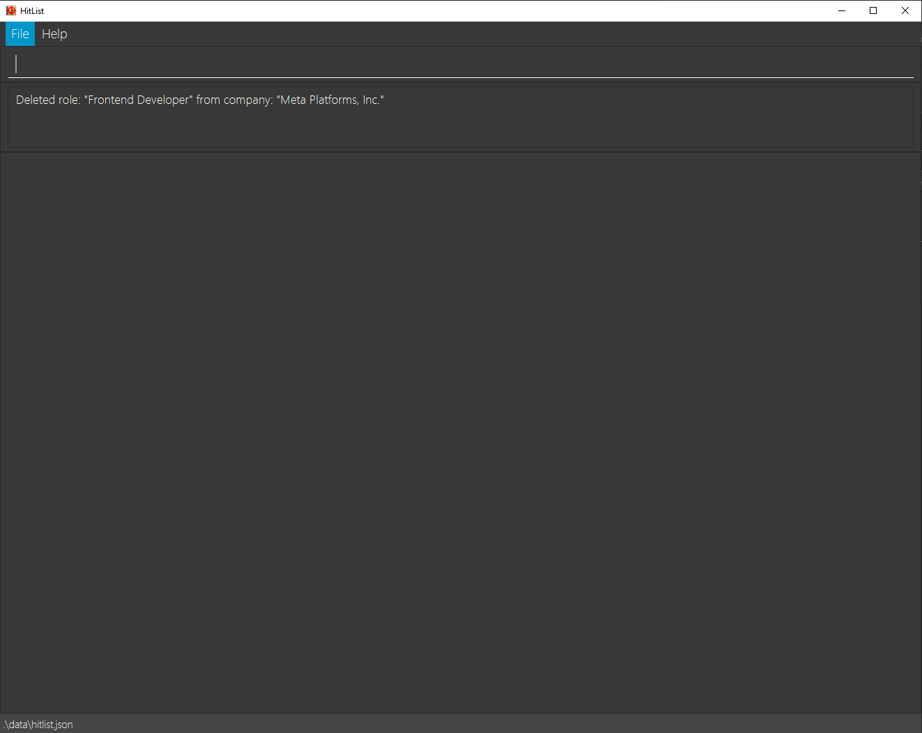 Deletion of first role from company Meta Platforms, Inc.